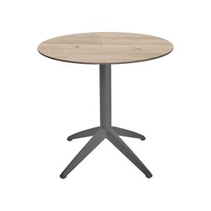 Стіл QUATRO FIX ø 80 ANTRACITE-OAK